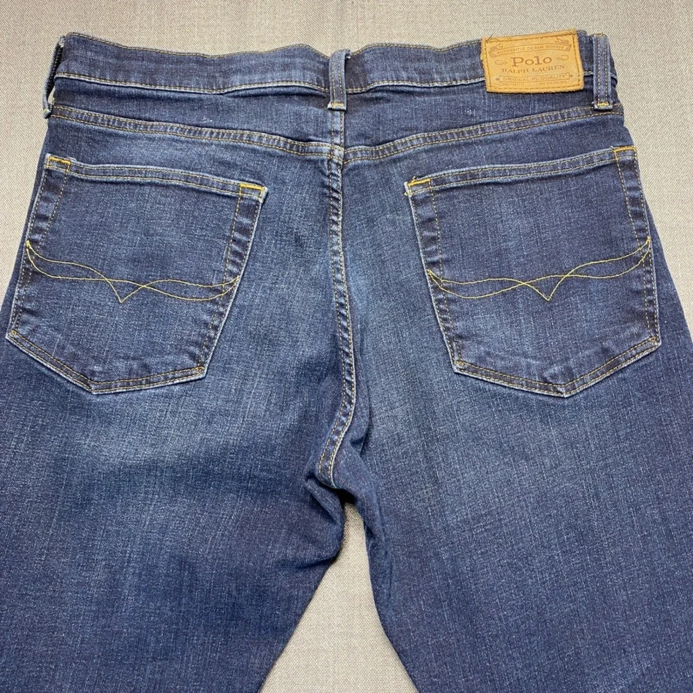 Polo Ralph Lauren Prospect Straight Mens Jeans Dark Wash Denim 36x36 Blue